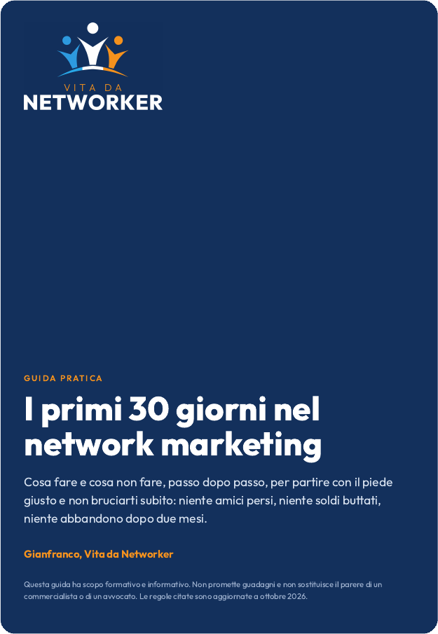 Guida I primi 30 giorni nel network marketing