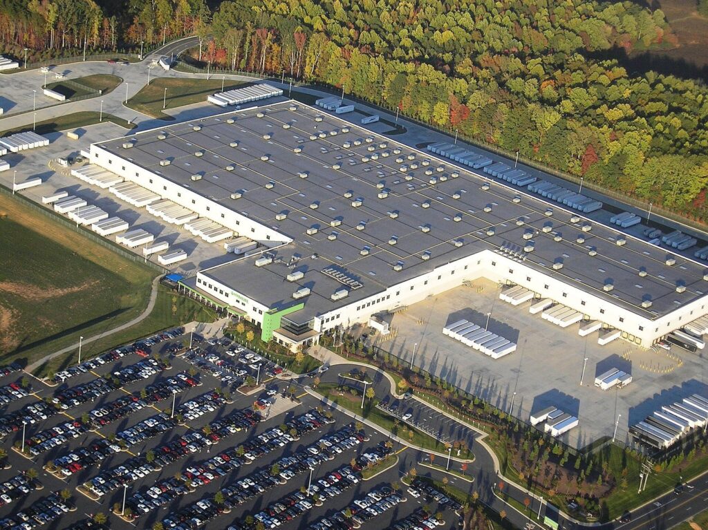 Stabilimento produttivo Herbalife a Winston-Salem (USA), veduta aerea